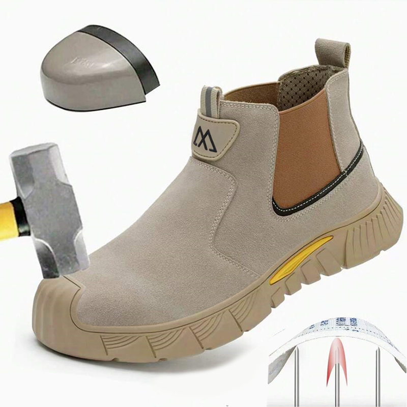 Men Shoes Marks - Zapatos de trabajo con punta de