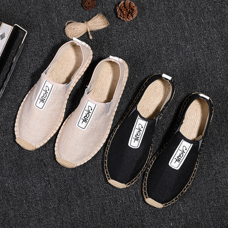 Men Shoes Elegant - Zapatos Casuales de Lino para Hombre,