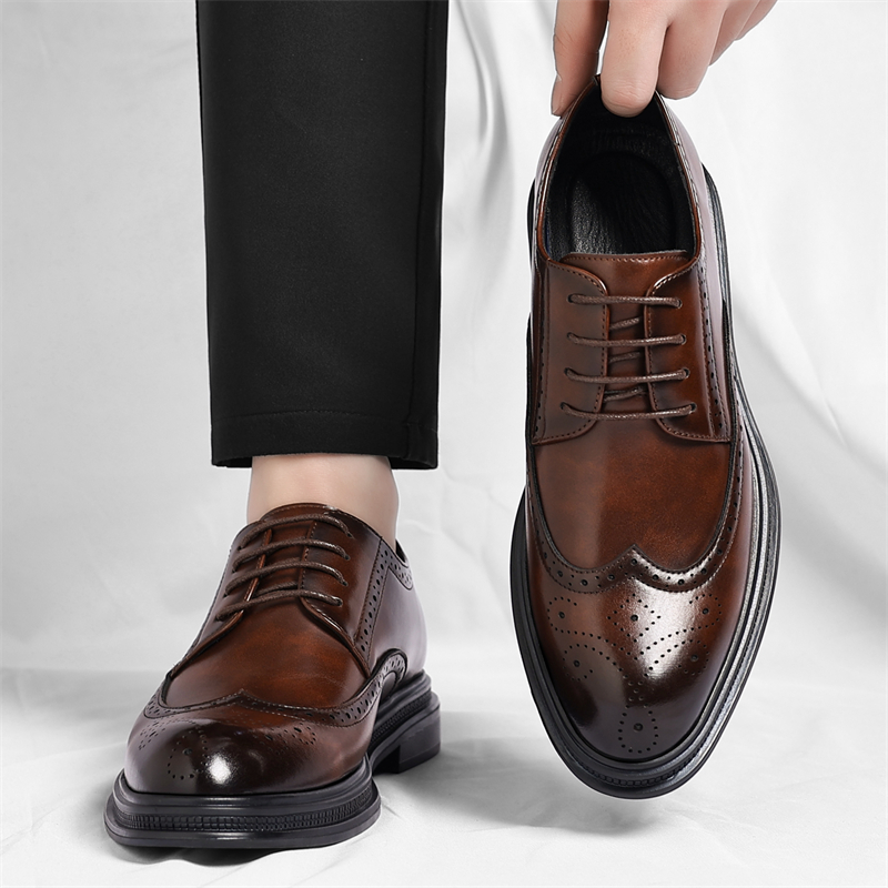 Zapatos de Cuero Brogue para H - Men Shoes Uk reseña y precio