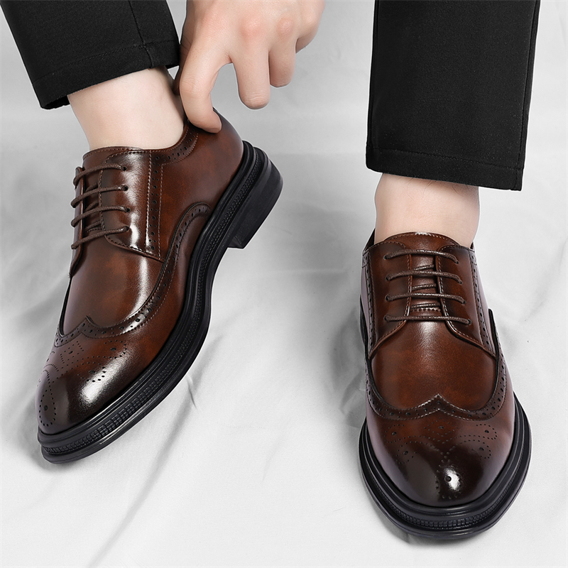 Zapatos de Cuero Brogue para H - Men Shoes Uk reseña y precio