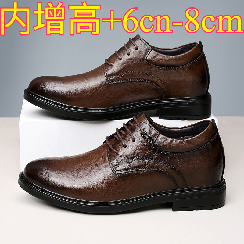 Zapatos Casuales de Cuero con  - Men'S Shoes Height Increase reseña y precio